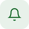 icone clochette vert