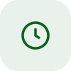 icone horloge vert