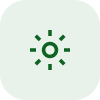 icone soleil vert
